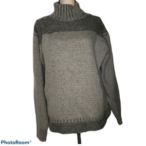 Montecatini Italy wool blend gray sweater Size XL